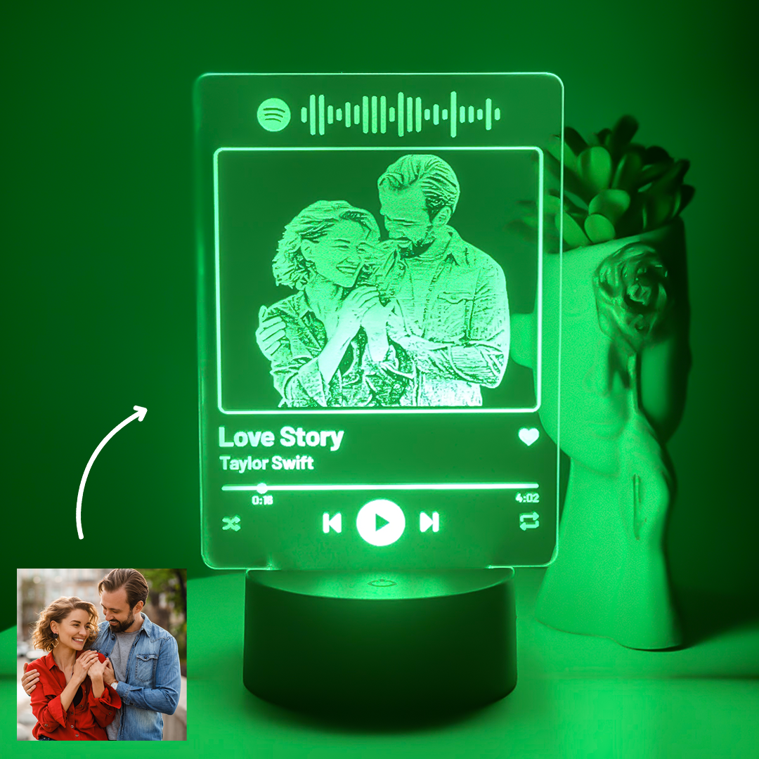 Veilleuse Personnalisée Photo Spotify - Led'Art