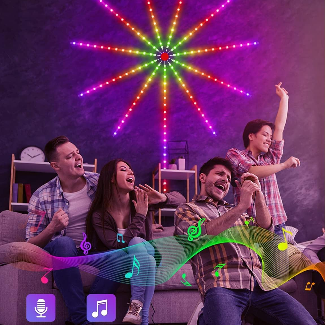 Bande lumineuse LED RGB avec contrôle de la musique