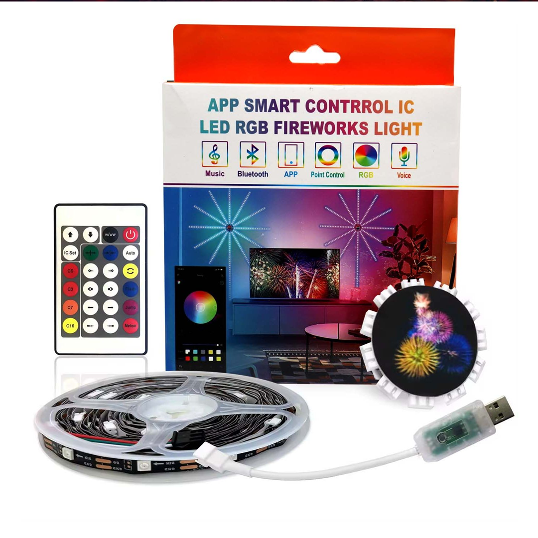 Bande lumineuse LED RGB avec contrôle de la musique