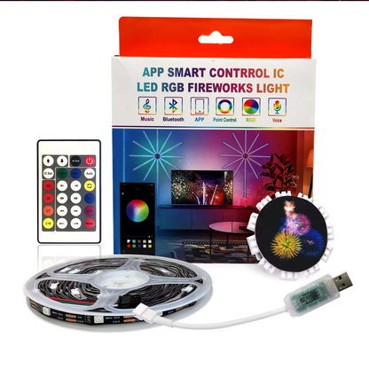 Bande lumineuse LED RGB avec contrôle de la musique
