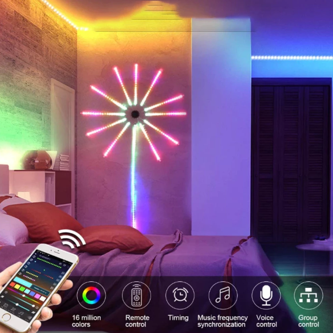 Bande lumineuse LED RGB avec contrôle de la musique
