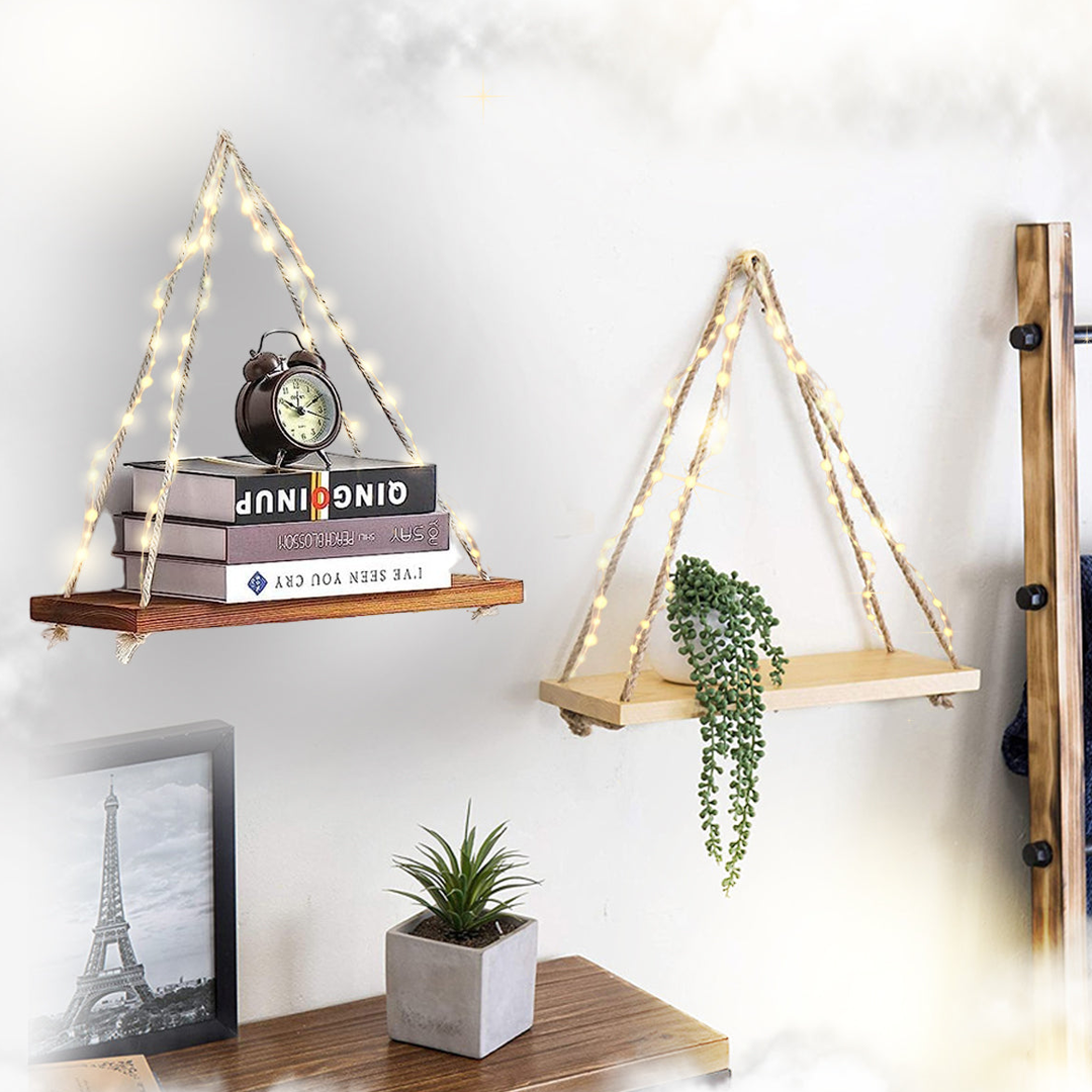 Étagère Lumineuse LED en bois