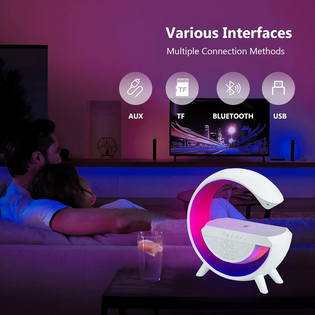 Haut-Parleur Bluetooth Multifonction avec Lumières LED