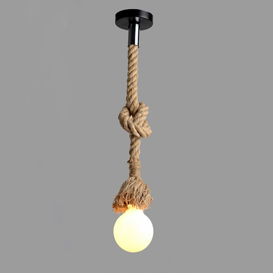 Lustre en corde de chanvre – 1m