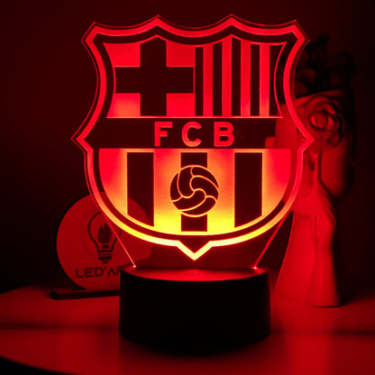 Veilleuse Football FC Barcelone - Led'Art