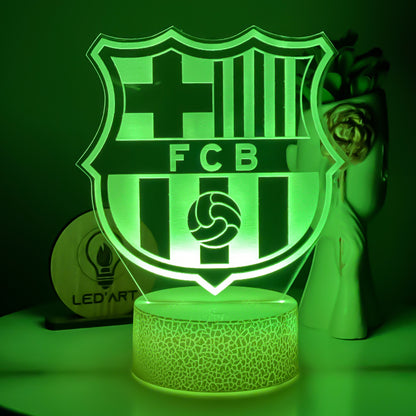 Veilleuse Football FC Barcelone - Led'Art