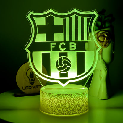 Veilleuse Football FC Barcelone - Led'Art