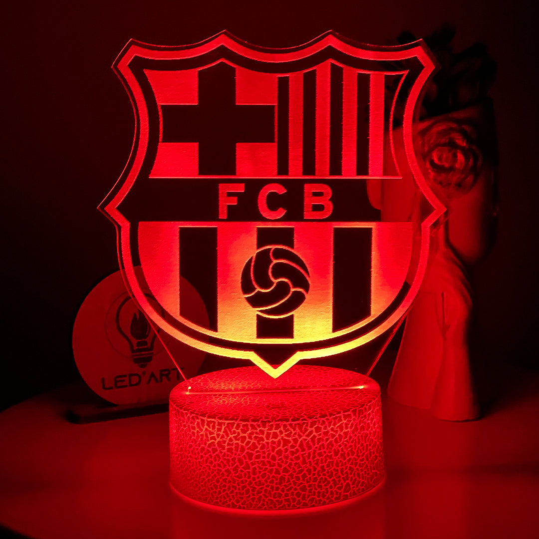 Veilleuse Football FC Barcelone - Led'Art