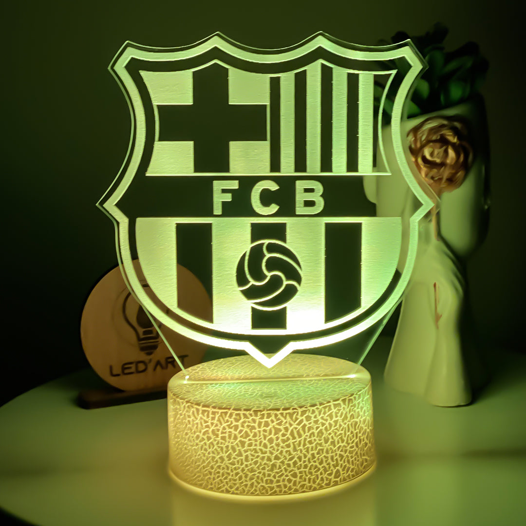 Veilleuse Football FC Barcelone - Led'Art