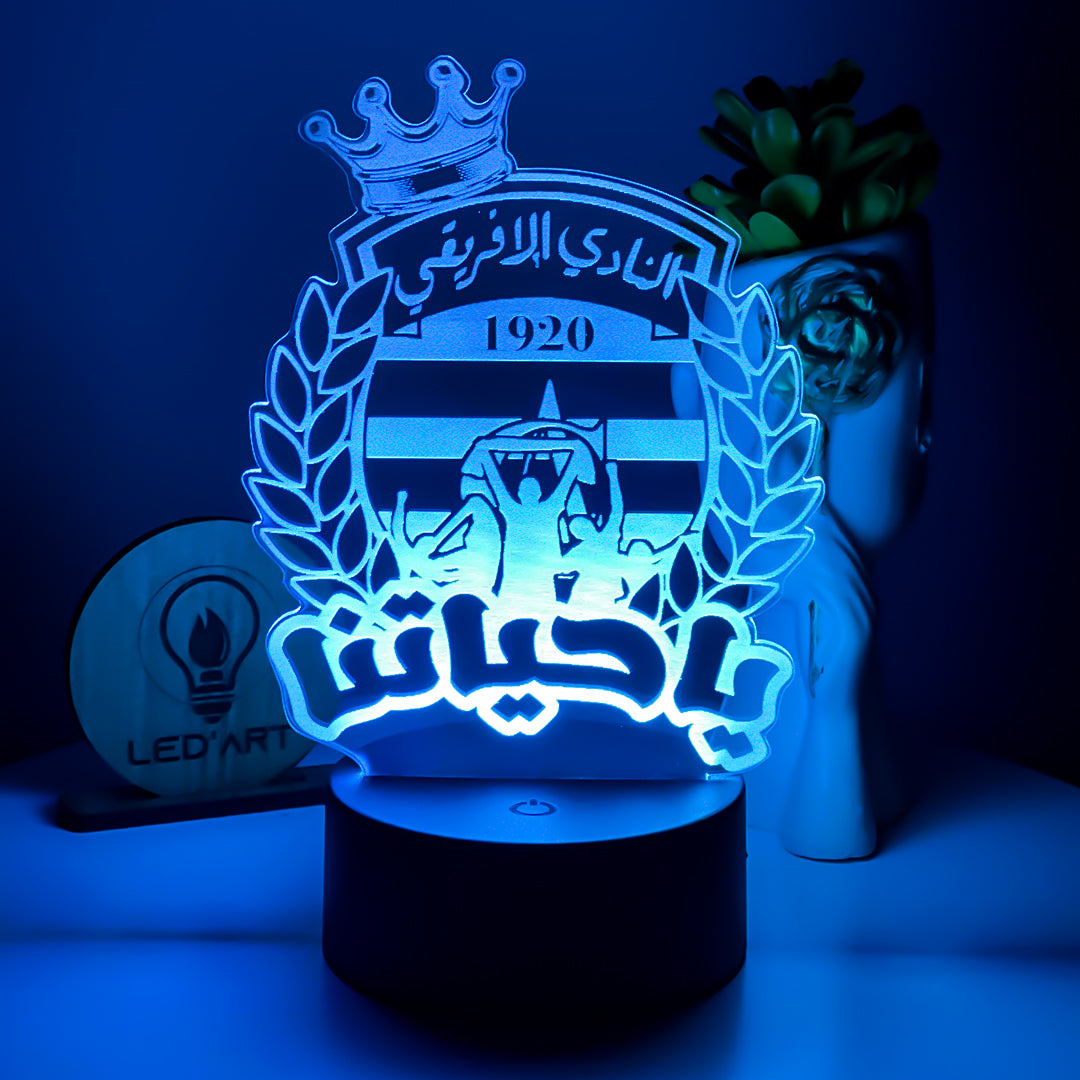 Veilleuse Football Club Africain Ya Hyetna - Led'Art