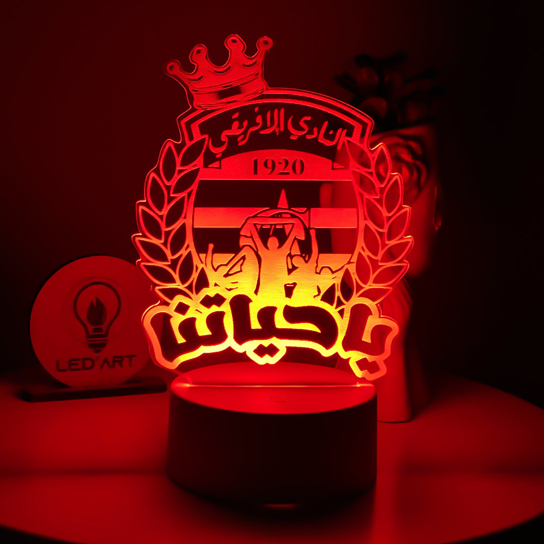 Veilleuse Football Club Africain Ya Hyetna - Led'Art